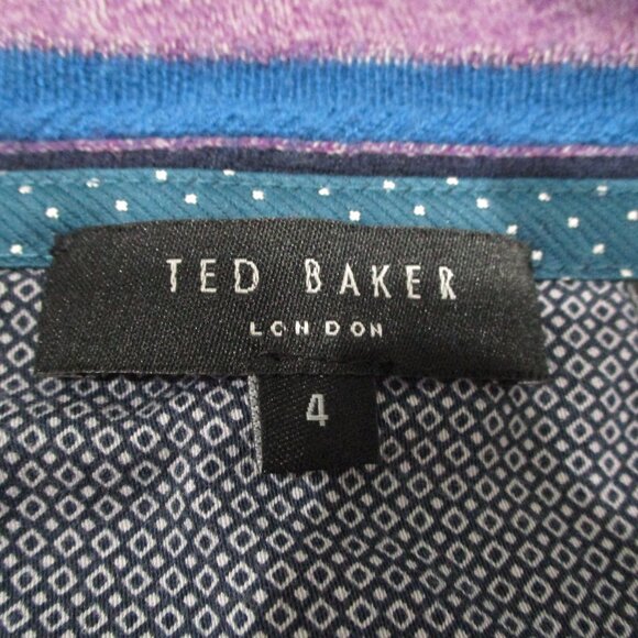 Ted Baker London 'cashguy' Trim Fit V-neck Sweater In Fashion Purple - Picture 3 of 6